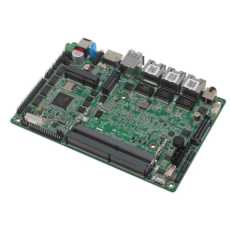 J6412/J6413 Quad-core 3.5-inch low-power 3-network 6-string fanless embedded industrial motherboard