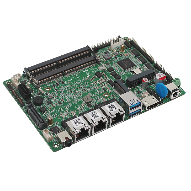 J6412/J6413 Quad-core 3.5-inch low-power 3-network 6-string fanless embedded industrial motherboard