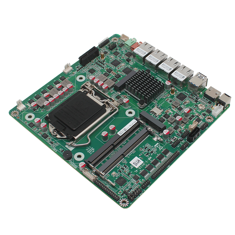 H110 chipset industrial control motherboard LGA1151 four network ports supports Core 6/7/8/9 generations