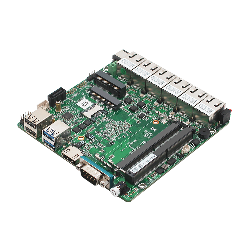 Mini industrial control J4125 small motherboard 6*2.5G network port micro all-in-one NUC industrial computer