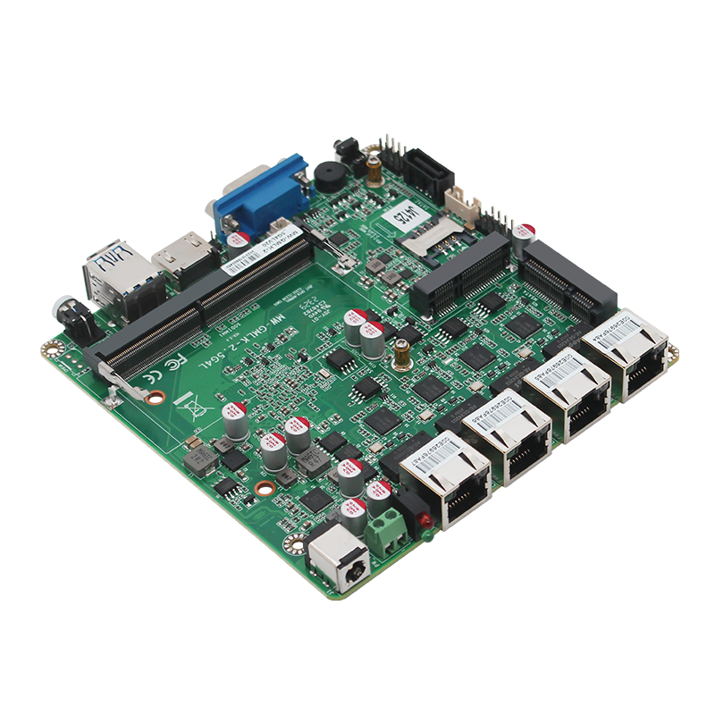 J4125 mini industrial control small motherboard 4*2.5G network port NUC 4K vision machine