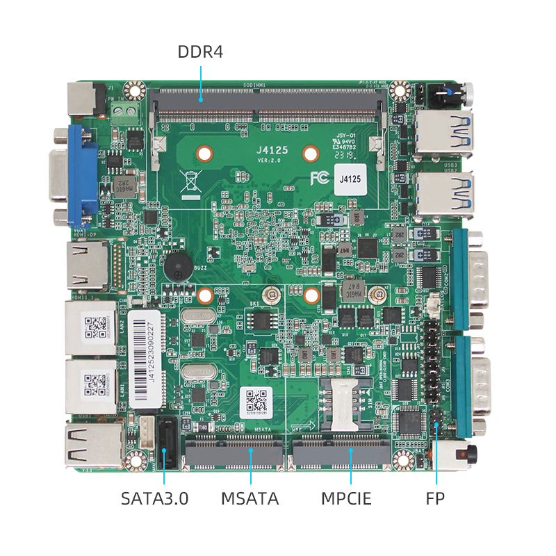 J4125 NANO Dual Network Dual String Motherboard