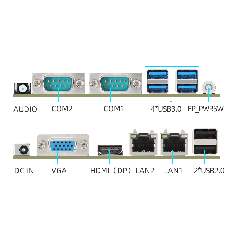 J4125 NANO Dual Network Dual String Motherboard