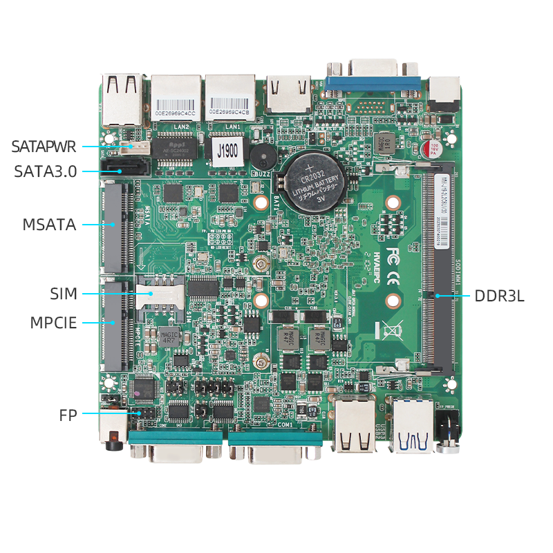 J1900/J1800 NANO Dual Network Dual String Motherboard