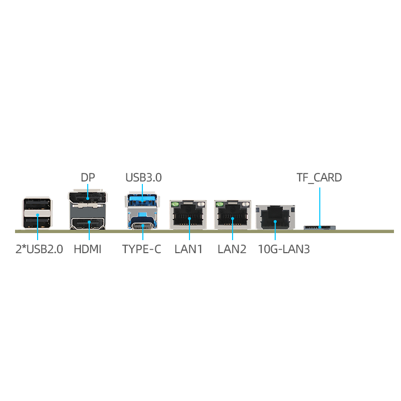 N100/N305 6-Bay NAS Industrial Motherboard