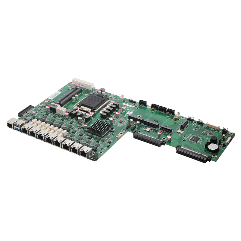 C246 Chip, 8 2.5G Network Ports, Network Security Industrial Motherboard